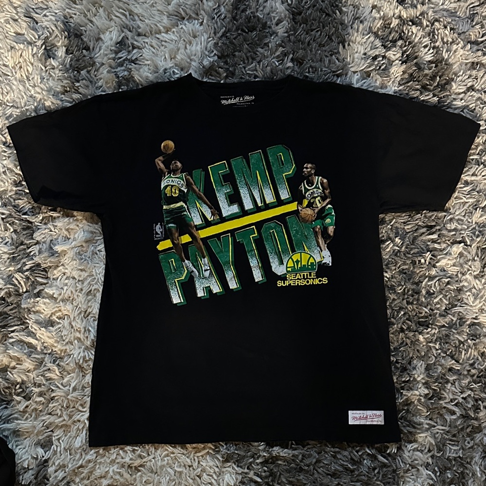 Mitchell & Ness Black Seattle SuperSonics T-Shirt
